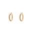 Anna + Nina Thick Plain Hoop Earrings L