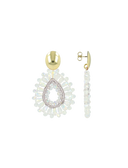 Lott Earrings Drop Crystal Small - Crystal Lila