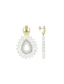 Lott Oorbellen Drop Crystal Small - Crystal Lila