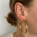 Stainless Steel Gouden Classic Hoops 5.0cm