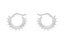 Anna + Nina Rising Sun Ring Earrings Silver