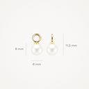 Blush earring 14k gold 9046YPW