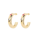 Anna + Nina Cosmos Hoop Oorbellen