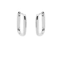 Karma Oorbellen Plain Hinged Hoops Smooth Square