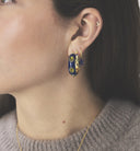 Anna + Nina Single Sally Hoop Oorbel