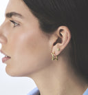 Anna + Nina Small Funky Star Hoop Earrings