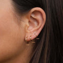 Karma Earrings Plain Hoops Silver 8 to 18mm