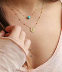 ZAG Bijoux Stainless Steel Gold Necklace Velasquez