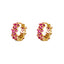 Monarch fuchsia earrings