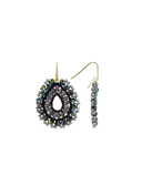 Lott Earrings Open Drop S Irregular Stones - Frosty Blue Gray