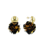 Lott Oorbellen Sequin Globe M Black/Gold