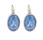 OORBELLEN CAMPS & CAMPS OVAAL BLAUW