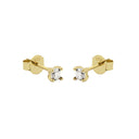 Karma Earrings Zirconia Earstuds 2mm