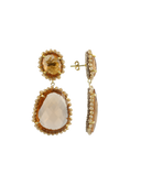 Lott Earrings Pendant Earring Double L - Orange Crush