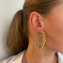 Lott Oorbellen Oval Creole Deluxe L Grey