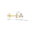 Blush earrings 14k gold 7197YZI