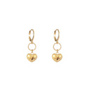 Stainless Steel Gouden Oorbellen Cute Hearts