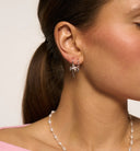 Anna + Nina Single Palmier Ring Oorbel