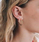 Anna + Nina Single Amour Briar Rose Hoop Oorbel