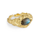 Pure by Nat Ring Oval Labradorite