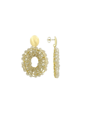 Lott Earrings Open Oval S Element - Nude
