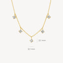 Blush ketting 14k goud 3157YZI