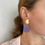 Lott Earrings Hollowed Drop M Light Purple