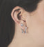 Anna + Nina Small Funky Star Hoop Oorbellen