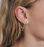 Anna + Nina Single Ocean's Opulence Chain Stud Oorbel