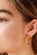 Stainless Steel Gouden Oorbellen Bold Heart