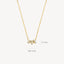 Blush necklace 14k gold 3136YZI