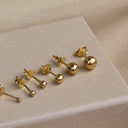 Karma Earrings Ball Earstuds