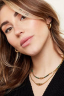 Stainless Steel Silver Earrings Striped Hoops