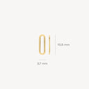 Blush earring 14k gold 9063YGO