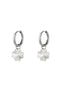 EARRINGS STRIPED CLOVER