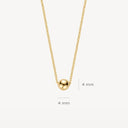Blush necklace 14k gold 3120YGO