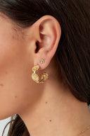 Stainless Steel Gouden Oorbellen Sunflower Party