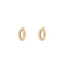 Anna + Nina Thick Plain Hoop Earrings S