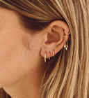 Anna + Nina Single Plain Ring Earring XS