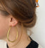Lott Earrings Oval Teardrop Creole XL