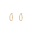 Anna + Nina Rope Plain Hoop Earrings