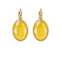 EARRINGS CAMPS &amp; CAMPS OVAL CORN YELLOW