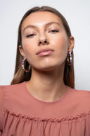 Lott Oorbellen Hoop M Gold - M. Violet Opal
