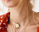 KETTING ANNA + NINA LIFELINE PLAIN SHORT NECKLACE