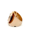 PScallme Ring Flat Stone Black