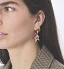 Anna + Nina Single Stars Aligne Hoop Oorbel