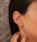 MIAB Oorbellen - Swirled Click Zilver