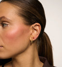 Anna + Nina Single Small Bow Hoop Oorbel