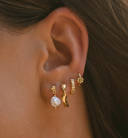 MIAB Oorbellen - Shell Click Zilver