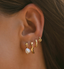 MIAB Earrings - Shell Click Silver